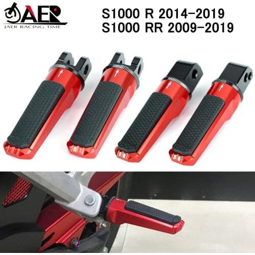 JAER Motorcycle Footrests Foot pegs Rear Front for BMW S1000 RR S1000RR 2009-2019 S 1000 R S1000R 2014-2019