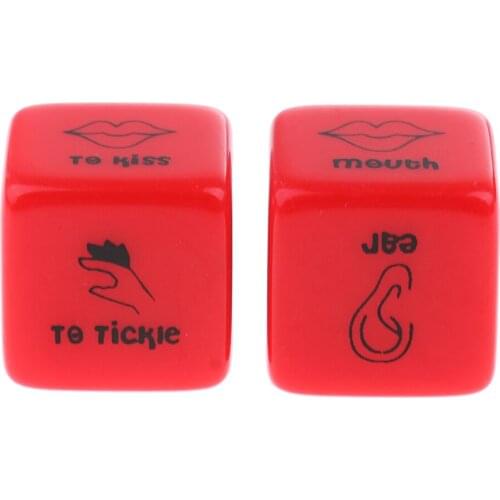 Let Your Roll Decide~D6 Sexual Position Dice Game~2 Pieces~Glow in the Dark