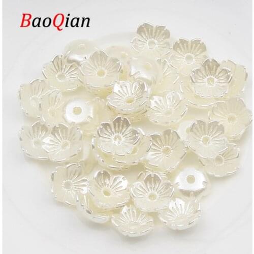 200pcs10x4mm Flower Shape Acrylic Spacer Beads Jewelry Making Charm Jewelry Accessories DIY Fashion Necklace Bracelet Beaded