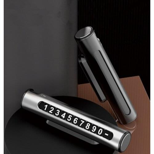 Phone Number In Car Parking License Sticker Multifunctional License Plate Temporary Stop Sign Car-styling Interior Accessories