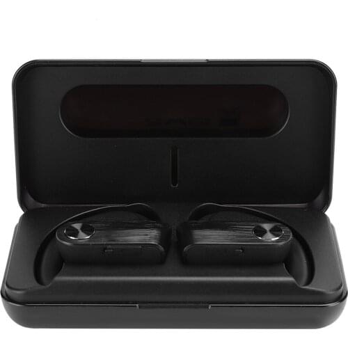 TWS True Wireless Earphone Ear Hook Bluetooth Sports Headset with Charging Bay 3.7V