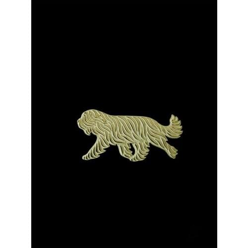 High quality cute trendy Briard (natural ears) dog brooches and pins men brooches fashion jewelry