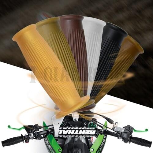 Vintage 1pair Universal Rubber 7/8'' 25MMMotorbike Handle Hand Bar Motocross Gel Handlebar Grips Practical Motorcycle Hand Grips