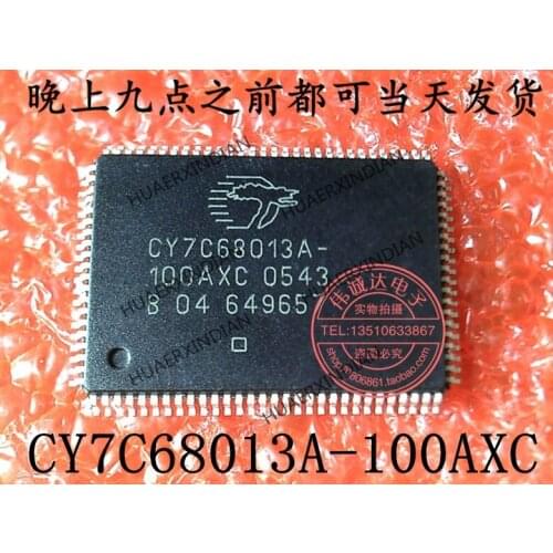 1Pieces new Original CY7C68013A-100AXC TQFP100 1 In stock real picture