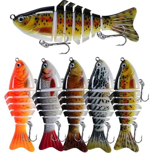 10cm 15.2g Wobblers Pike Fishing Lures Artificial Multi Jointed Sections Artificial Hard Bait Trolling Pike Carp Fishing Tools
