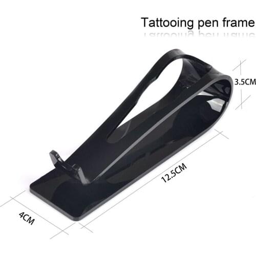 2Color Acrylic Tattoo Machine Holder Stand Rack Rest Support Organizer Makeup Eyebrow Pen tray frame Holder Tattoo Accessories
