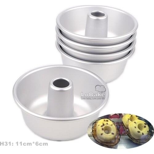 5pcs diameter 11cm Angel hollow round shape aluminium alloy mousse cake baking bread cheese jelly mould for DIY bakeware H31