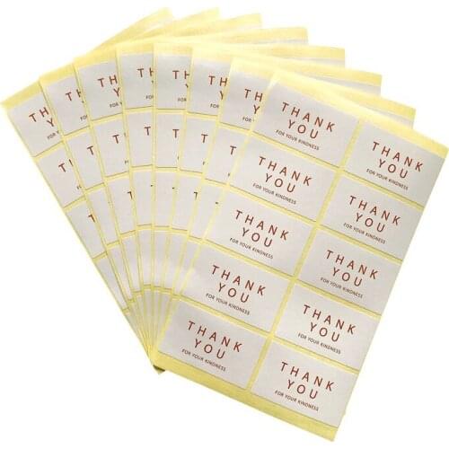 800Pcs/lot Thank You white Paper Stickers Cookie/Cake/Gift Labels Stickers Kitchen Sweets Party DIY Scrapbooking Seal Sticker