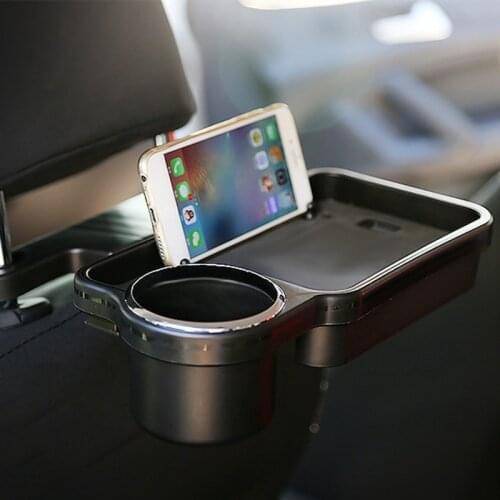 Car Cup Holder Auto Food Tray Water Drink Stand Bracket Storage Pallet Folding Dining Table Rear Back Seat Desk Car Styling