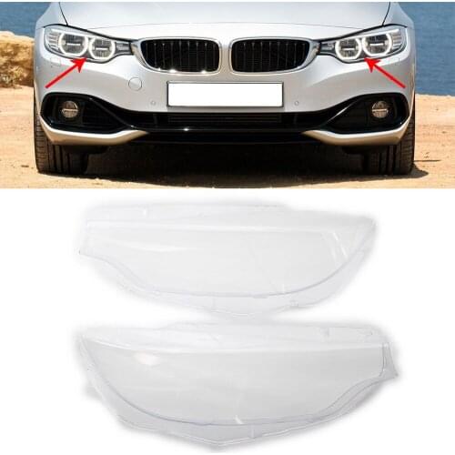 For BMW 4 Series F32 F33 F36 2013-2017 Car Headlight Lens Cover Headlamp Auto Shell Clear