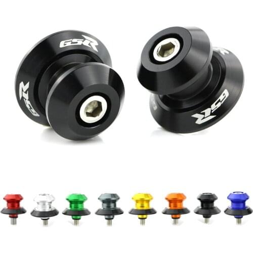 For Suzuki GSR750 GSR400 GSR600 GSR1000 Motorcycle Swing Arm Sliders Spools Stand Bobbins CNC Aluminum Alloy