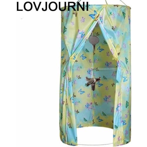 Doccia Set With Bathroom Banyo Perdeleri Shower Fabric Round Banheiro Rideau De Douche Douchegordijn Cortina Ducha Bath Curtain