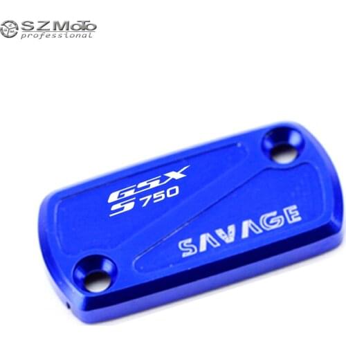 Rear Brake Reservoir Cover For SUZUKI GSX-S 750 GSXS750 2015-2017 2016 Motorcycle CNC Fluid Cylinder Cap With Logo Red Blue