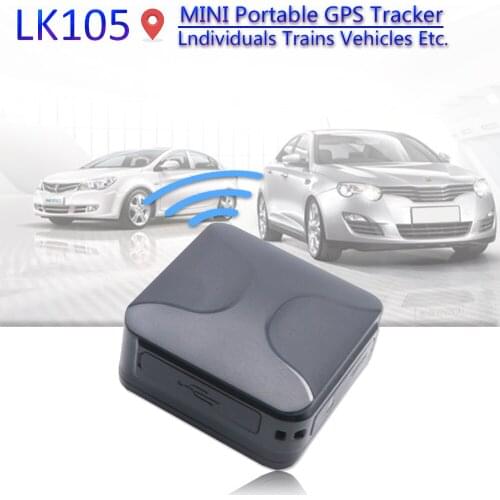 LK105 Mini GPS Tracker For Children Tracking Locator Add 1400mAh Rechargeable Battery Long Standby With Geo-fence History Route