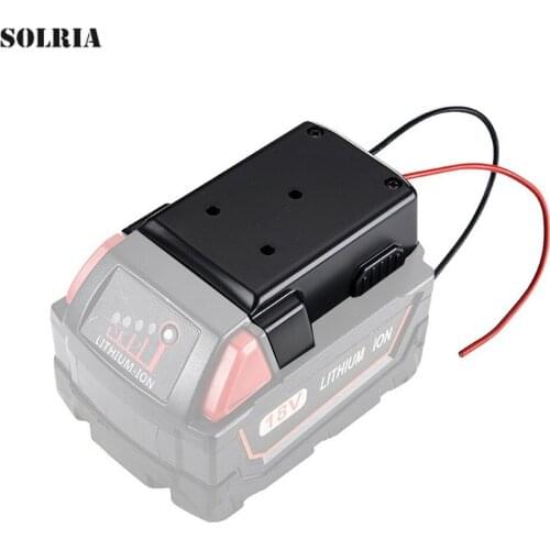 Multifunction DIY Battery Adapter for Milwaukee 18V M18 Dock Power Connector 12 Gauge Robot Electric Bicycle/Skateboard/Toy Car