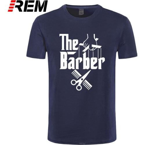 Fashion New Funny The Barber Hairdresser T Shirts Men Tees O-neck Short Sleeve Cotton Tops Casual Barber T-shirt