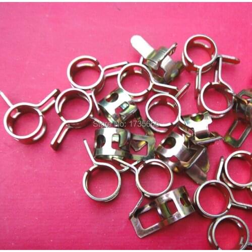 Set of 1000 Pcs 7mm High quality Spring Car Oil Water Hose Pipe Tube Clamp Fastener air hose tube fuel pipe Etc