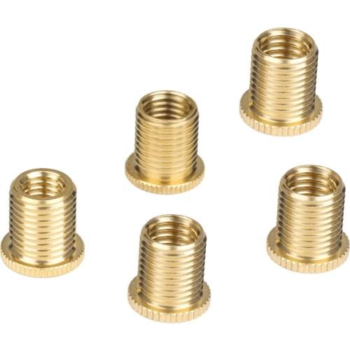 Pack Of 5 Alloy Gear Shift Knob Thread Adapters Nuts Insert Set M10 X 1.25