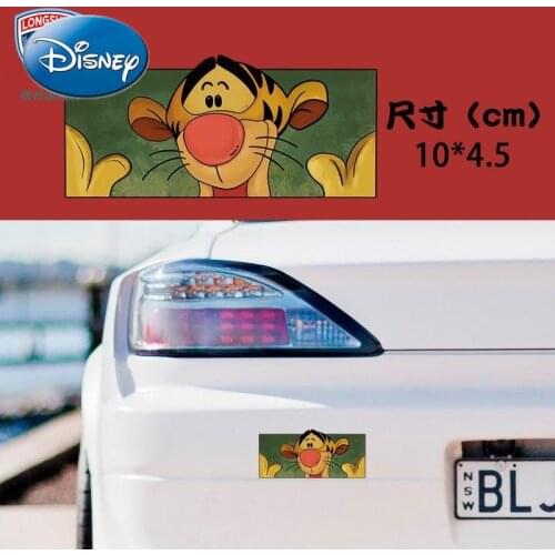 Disney Car Sticker Scratch Blocking Anime Tigger Pooh Car Glass Sticker Rear Window Car Sticker