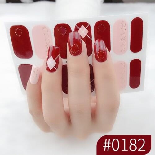 14tips/1sheet Nail Wrap Leopard Nail Art Stickers Full Cover Tips 2021 New Arrival DIY Self-Adhesive Slider Tips Manicure