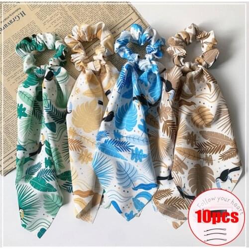 New Hair Band Hair Rope Dual-use Long Ribbon Silk Fringe Tie Ponytail Braid Headband Female Hair Accessories Headdress