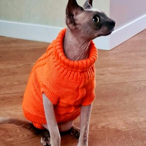 Cats Clothes for Pet Clothes for Cat Kitty Sweater Warm Clothing for Cats Costume Winter Outfits Apparel Pure Cotton Pet Clothes