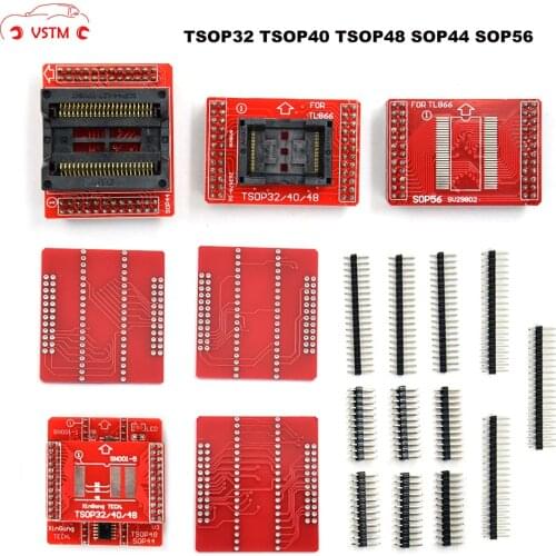 Original Adapters MiniPro TL866 Universal Programmer TSOP32 TSOP40 TSOP48 SOP44 SOP56 Sockets TL866A TL866CS