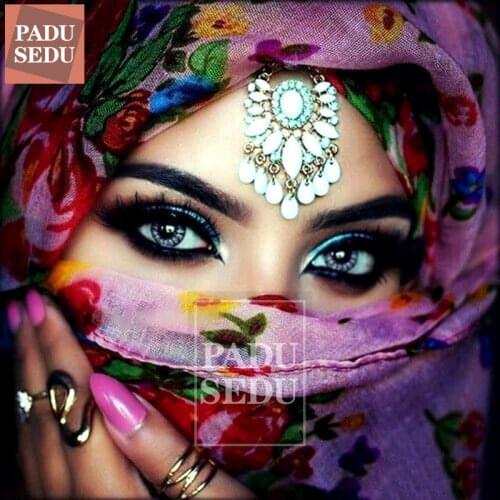 Full Square Diamond Painting Indian Woman Eyes Wall Art Decor DIY 5D Diamond Mosaic Embroidery Cross Stitch Eye Decoration Home