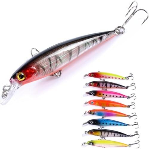 1PCS Floating Minnow Fishing Lure 8.5cm 7.2g Lifelike Plastic Wobbler Crankbaits 3D Eyes Isca Artficial Hard Bait Carp Fishing