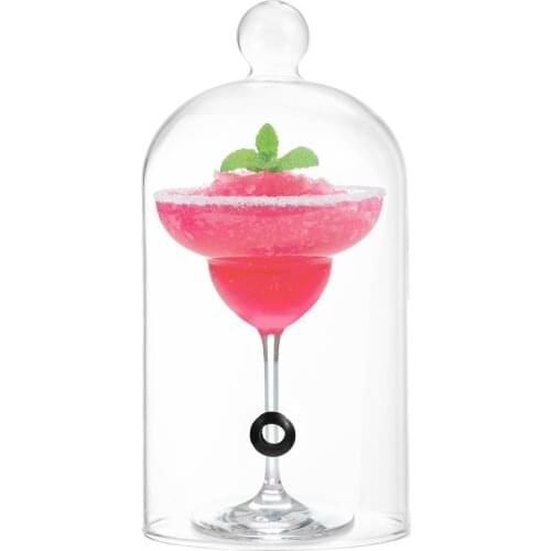 1pc Transparent Glass Smoke Cover for Cocktail Cake Bread Protective Cover Glass Dust-Proof Food Cover Kitchen Tools Barware