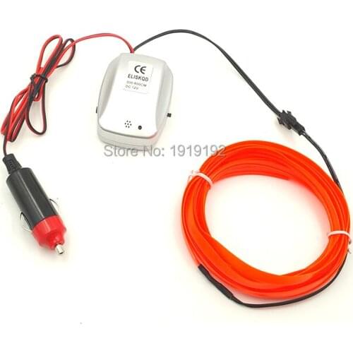 With Auto Car Internal Party Decoration DC-12V 2 Meters EL 2.3-Skirt Wire Flexible Light Glow Rope tape Cable Strip Neon Lights