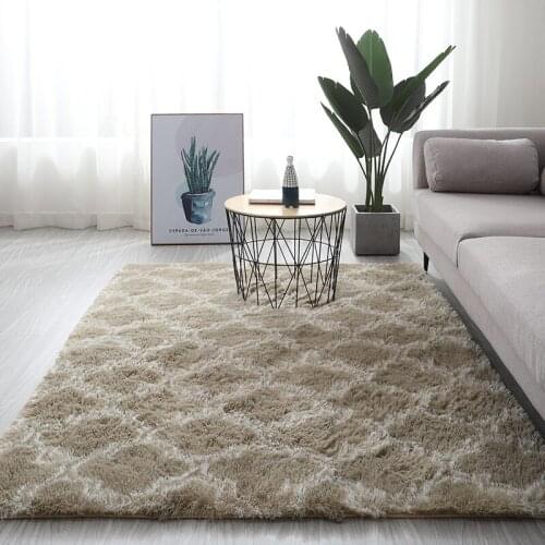 Modern Nordic carpet bedroom plush floor mat living room coffee table tatami rug various flower pattern carpet kid crawling mat