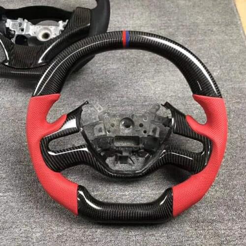 Cuatomized Real Carbon Fiber Sports Steering Wheel Alcantara Leather for Honda Civic FD2
