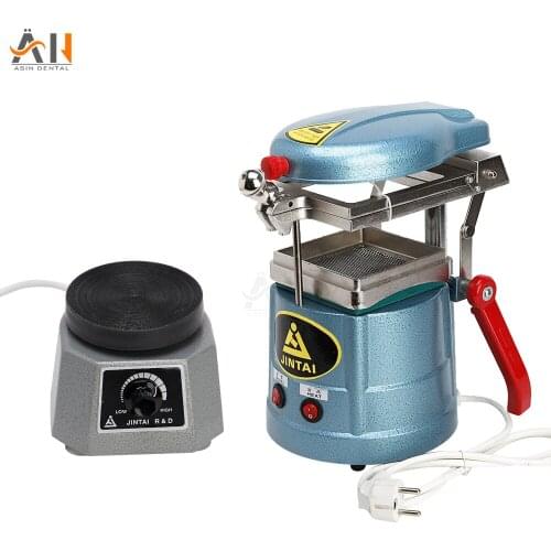 Dental Lab Round Vibrator Vibrating Oscillator + Vacuum Forming Molding Machine