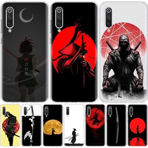 Japan The samurai Ninja Phone Case For Xiaomi Mi 11 9 8 A3 A2 A1 CC9 E 9T 10T Note 10 Lite F2 Pro F3 X3 6X 5X F1 Coque Cover