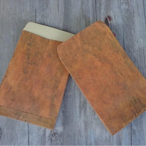 20pcs Old Style Vintage Kraft Envelope Paper Gift Bag Kraft Packaging Bags For Retro Postcard Invitation Card Small Gift Letter
