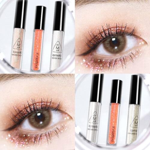 Diamond Glitter Eyeshadow Women Makeup Nude Shimmer Liquid Eye Shadow Long-Lasting Cosmetics