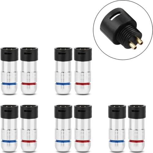 Areyourshop 5 Pairs DIY HiFi Headphone Plug Audio Connector Jack For IE8 IE8I IE80 Black