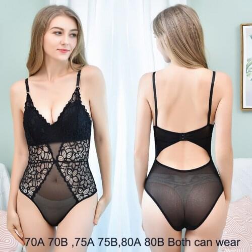 Diffone Women's Transparent Bodysuits