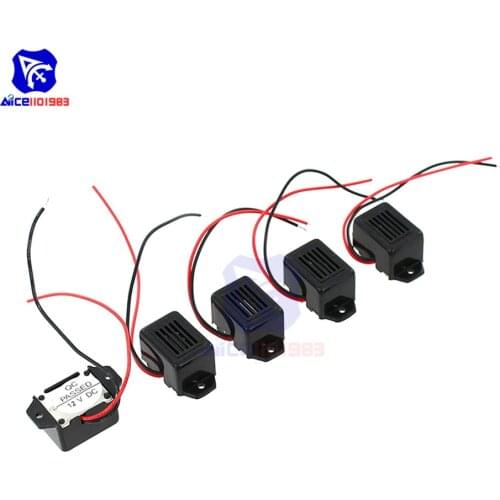 Diymore 5PCS/Lot Mini Solar Buzzer with Leads DC 12V 400Hz Outdoor Mouse Mosquito Repellent Mechanical Electronic Components