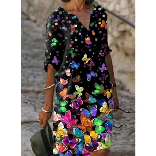 Gefevoqe Summer Dresses With Print