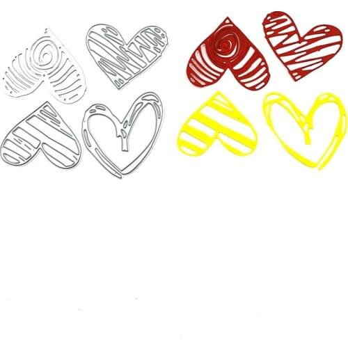 Julyarts Heart Die Cut Dies Scrapbooking Mold Crafts Scrapbooking DIY Album Paper Card Craft Embossing Die Cuts