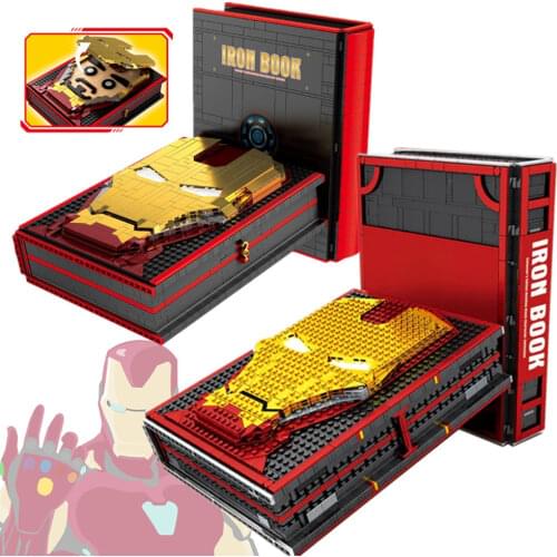 New 2895PCS Super Mini Ironed Heroes 52 FIGURES Mans Display Book Ideas Avengered Building Blocks Bricks Toys Gifts