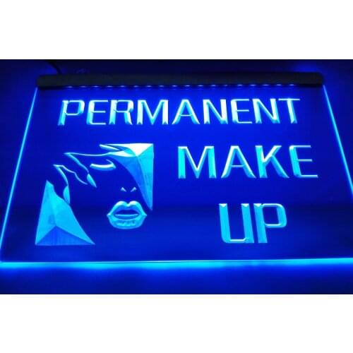LB052- OPEN Permanent Make Up Beauty salon Light Sign home decor crafts