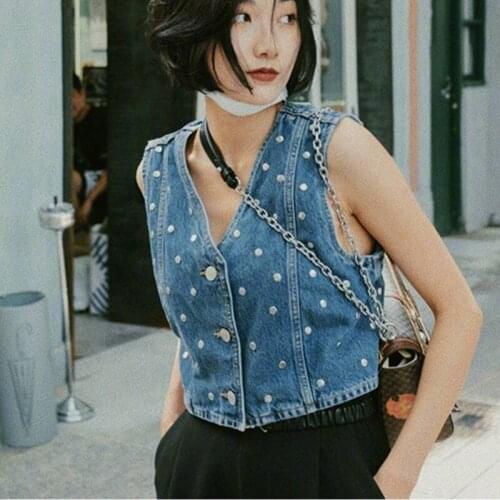 Женские джинсовые жилеты Maylis.me China At AliExpress