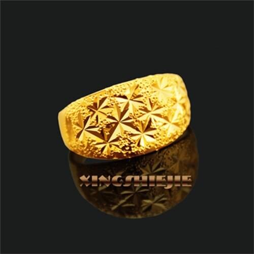 2017 Gold Color Fashion Ring With Drawbench Satin Design Finger Rings For Women Men FREE SHIPPING