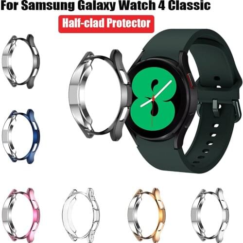 360 full Screen Protective Watch Case For Samsung Galaxy watch 4 42mm 46mm TPU All-Around bumper Screen Protector Watch Cover
