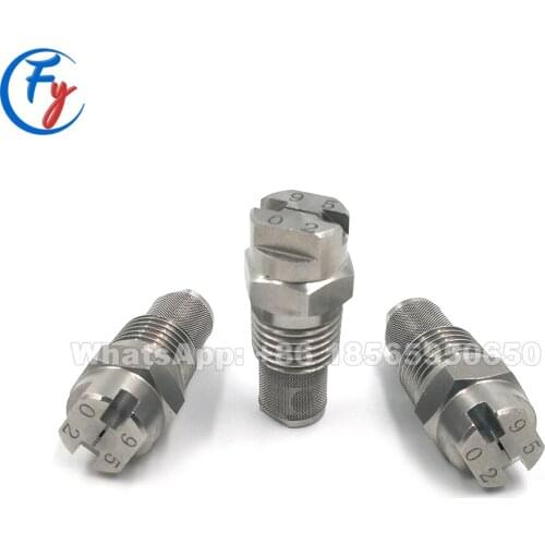 Hvv-l stainless steel flat fan spray nozzle with filter, hvv-l flat fan nozzle, stainless steel veejet flat spray nozzle