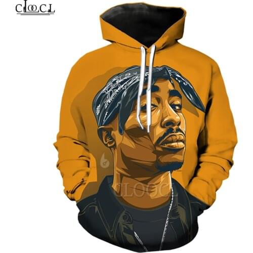 Rapper Amaru Shakur 2pac Tupac Casual Streetwear 3D Print Hoody Sweatshirts Boy Tracksuit Fashion Men Women Hoodies