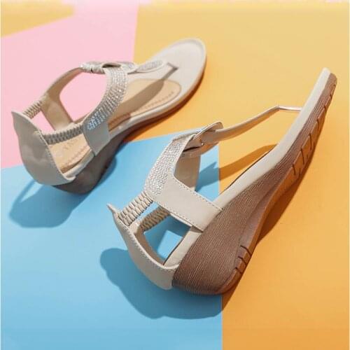 Summer sandals women shoes 2021 solid basic casual ladies shoes women sandals comfortable slippers female wedges beach shoes